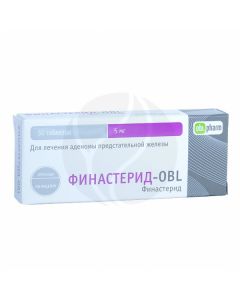 Finasteride-OBL tablets 5mg, no. 30 | Buy Online