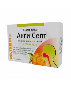 Angi sept tablets lemon, no. 24 | Buy Online