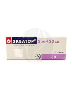 Equator tablets 5mg + 20mg, No. 30 | Buy Online