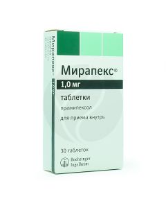 Mirapex tablets 1mg, No. 30 | Buy Online