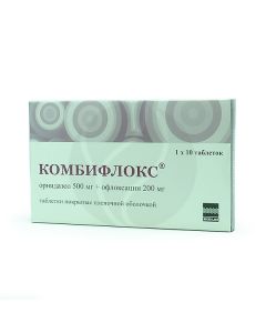 Kombiflox tablets p / o 500mg + 200mg, No. 10 | Buy Online