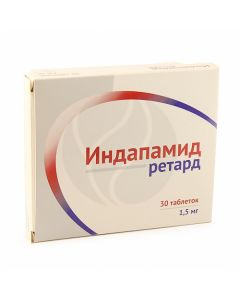 Indapamide retard tablets 1.5mg, No. 30 | Buy Online