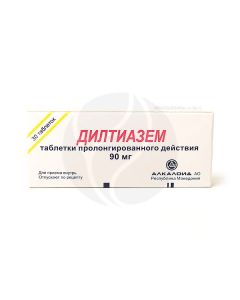 Diltiazem retard tablets 90mg, No. 30 | Buy Online