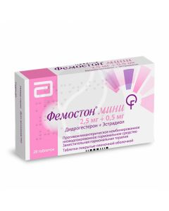 Femoston mini tablets 2.5 + 0.5mg, No. 28 | Buy Online