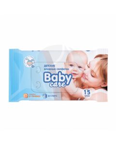 Baby Care Wet wipes for baby hygiene with Pantenol, 15 pc | Buy Online