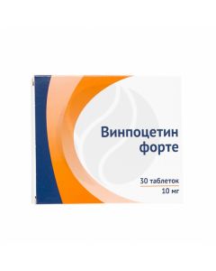 Vinpocetine forte tablets 10mg, No. 30 | Buy Online