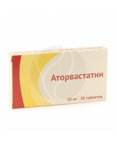 Atorvastatin Ozone tablets p / o 10mg, No. 30 | Buy Online