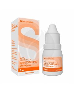 Diclofenac Solofarm eye drops 0.1%, 5ml | Buy Online