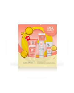 Librederm Vitamin E gift set (Moisturizing mask + Hand cream + Cream-gel for washing), 75ml + 125ml + 150ml | Buy Online