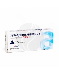 Furadonin tablets 100mg, No. 20 | Buy Online