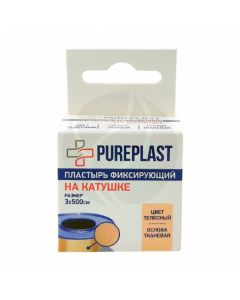 Pureplast flesh-colored fabric-based plaster, 3.5x500cm | Buy Online