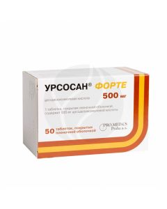 Ursosan forte tablets 500mg, no. 50 | Buy Online