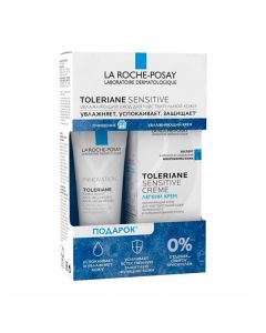 La Roche-Posay Toleriane gift set Sensitive Light cream + Cleansing gel-care for washing, 40ml + 50ml | Buy Online