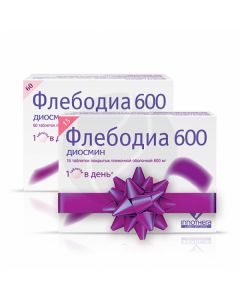 Phlebodia 600 p / o 600mg tablets, No. 60 + No. 15 | Buy Online