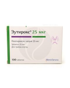 Eutirox tablets 25mkg, No. 100 | Buy Online