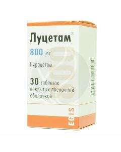 Lucetam tablets p / o 800mg, No. 30 | Buy Online