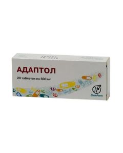 Buy cheap Tetrametyltetraazabytsyklooktandyon | Adaptol tablets 500 mg, 20 pcs. online www.pharm-pills.com