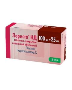 Buy cheap Hydrohlorotyazyd, Losartan | Lorista ND tablets 100 mg + 25 mg, 60 pcs. online www.pharm-pills.com