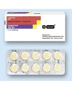 Buy cheap Lamotrigine | Lamitor tablets 100 mg, 50 pcs. online www.pharm-pills.com