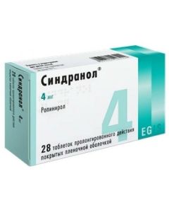 Buy cheap Ropynerol | Sindranol tablets is covered.pl.ob. prolong. 4 mg 28 pcs. online www.pharm-pills.com