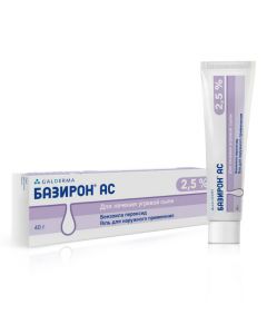 Buy cheap Benzoyl peroxide | Baziron AC gel 2.5%, 40 g online www.pharm-pills.com