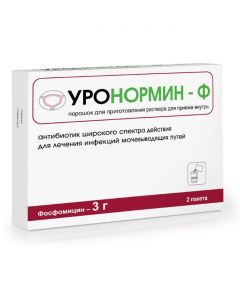 Buy cheap fosfomycin | Uronormin-F powder for preparations. r-ra for oral administration 3 g sachets 8 g 2 pcs. online www.pharm-pills.com