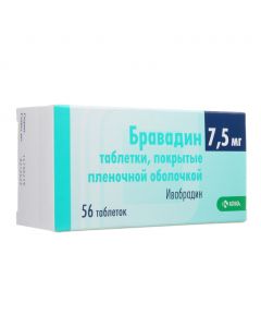 Buy cheap Yvabradyn | Bravadin tablets is covered.pl.ob. 7.5 mg 56 pcs. online www.pharm-pills.com