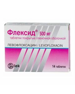 Buy cheap Levofloxacin | Flexid tablets coated. 500 mg, 14 pcs. online www.pharm-pills.com