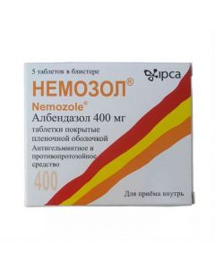 Buy cheap Albendazole | Nemozole tablets 400 mg, 5 pcs. online www.pharm-pills.com