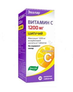 Buy cheap Ascorbic Acid | Vitamin C effervescent tablets 1200 mg 10 pcs. pack online www.pharm-pills.com