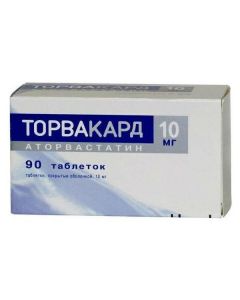 Buy cheap Atorvastatin | Torvacard tablets 10 mg, 90 pcs. online www.pharm-pills.com