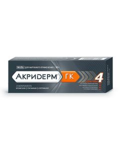 Buy cheap betamethasone, gentamicin, gentamicin ymazol | Akriderm GK ointment, 30 g online www.pharm-pills.com