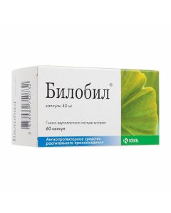 Buy cheap Ginkgo dvulopastnoho lystev ekstrakt | Bilobil capsules 40 mg, 60 pcs. online www.pharm-pills.com