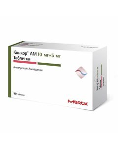 Buy cheap amlodipine, bisoprolol | Concor AM tablets 10 mg + 5 mg 30 pcs. online www.pharm-pills.com