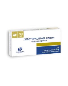 Buy cheap levetiracetam | Levetiracetam Canon tablets coated. 500 mg 30 pcs online www.pharm-pills.com