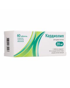 Buy cheap rosuvastatin | Cardiolip tablets coated.pl.ob. 20 mg 60 pcs. online www.pharm-pills.com