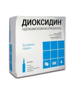 Buy cheap Hydroksymetylhynoksylyndyoksyd | Dioxidine solution 5 mg / ml 10 ml ampoules 10 pcs. online www.pharm-pills.com