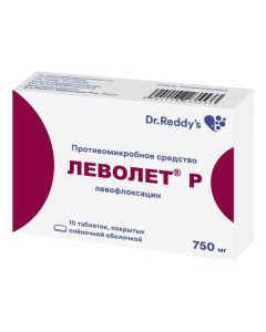 Buy cheap Levofloxacin | Levolet P tablets are covered. 750 mg 10 pcs. online www.pharm-pills.com