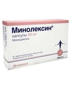 Buy cheap Minocycline | Minolexin capsules 50 mg, 20 pcs. online www.pharm-pills.com