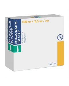 Buy cheap Tolperisone, lidocaine | Midokalm-Richter solution for iv and iv injected 100 mg / ml + 2.5 mg / ml 1 ml ampoules 5 pcs. online www.pharm-pills.com