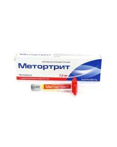 Buy cheap Methotrexate | Metortrit solution for injection 10 mg / ml 0.75 ml syringe with a needle for p / derm. enter pack online www.pharm-pills.com