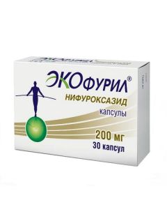 Buy cheap nifuroxazide | Ecofuril Capsules 200 mg 30 pcs online www.pharm-pills.com