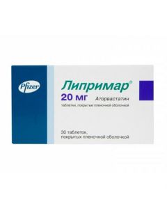 Buy cheap Atorvastatin | Liprimar tablets 20 mg, 30 pcs. online www.pharm-pills.com