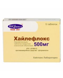 Buy cheap Levofloxacin | Highleflox tablets 500 mg, 5 pcs. online www.pharm-pills.com