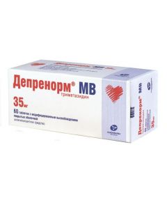 Buy cheap Trimetazidine | Deprenorm MV tablets coated. prolong. 35 mg 60 pcs. online www.pharm-pills.com