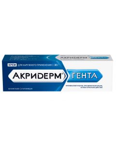 Buy cheap Betamethasone, Gentamicin | Akriderm Ghent cream, 30 g online www.pharm-pills.com