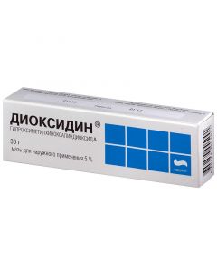 Buy cheap Hydroksymetylhynoksylyndyoksyd | Dioxidin ointment 5%, 30 g online www.pharm-pills.com