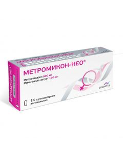 Buy cheap metronidazole, Mykonazol | Metromicon-Neo vaginal suppositories 500 mg + 100 mg 14 pcs. online www.pharm-pills.com