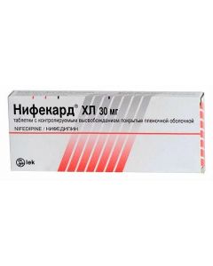 Buy cheap Nifedipine | Nifecard HL tablets with mod.vysh.pokryt.plen.ob. 30 mg 60 pcs. online www.pharm-pills.com