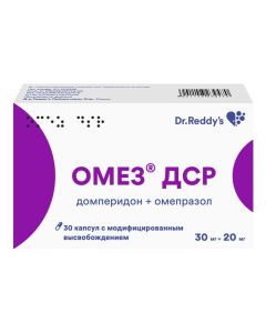 Buy cheap Omeprazole, Domperidol | Omez DSB capsules with modif. released 30 mg + 20 mg 30 pcs. online www.pharm-pills.com